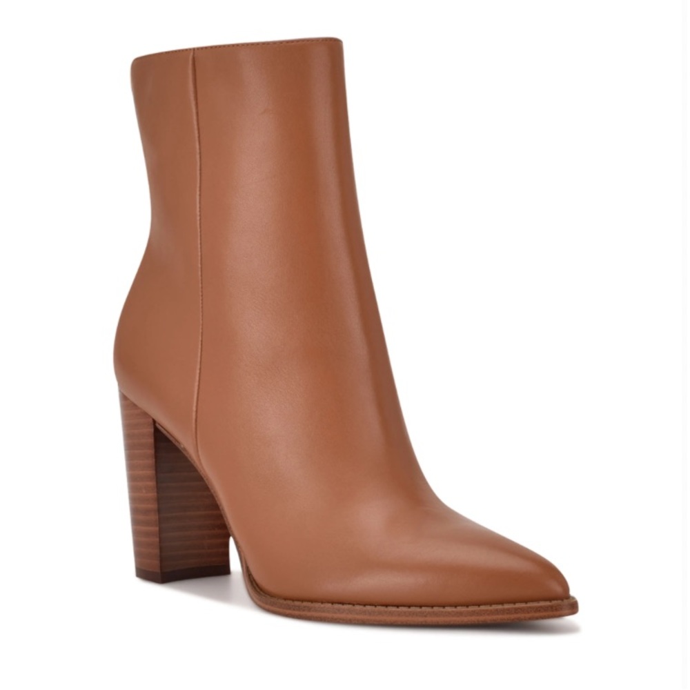 Nine West Brown Booties Tryme 9x9